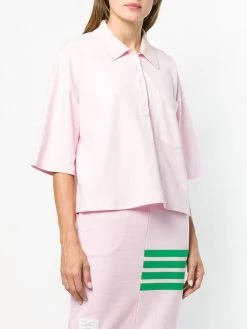 New ✨ Thom Browne Piqué Cotton Oversized Pocket Polo polo tops of women ✔️ 7 Thom Browne Piqué Cotton Oversized Pocket Polo