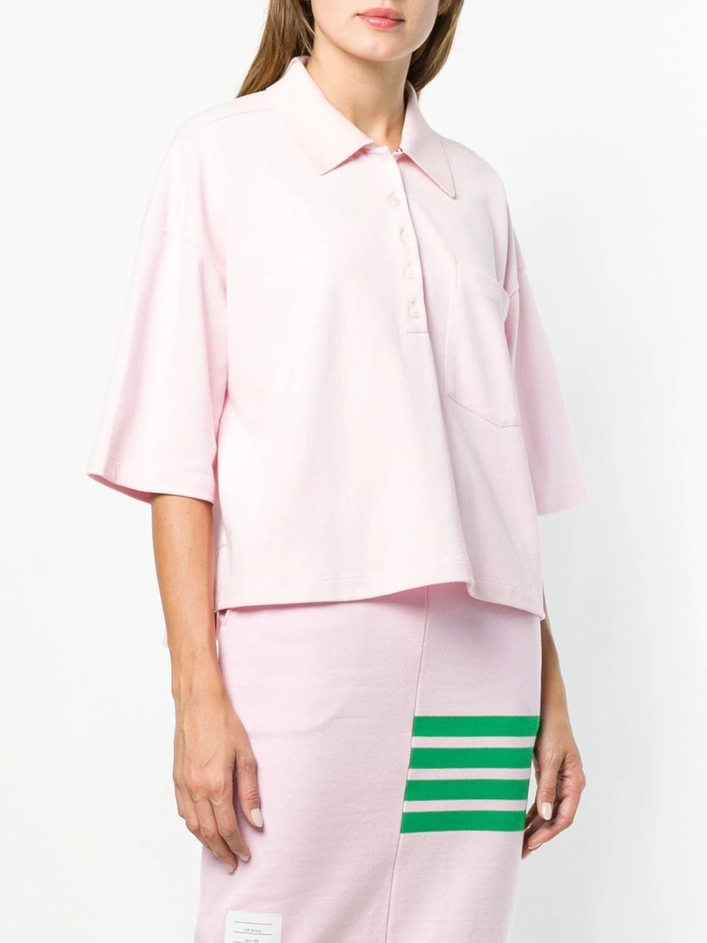 New ✨ Thom Browne Piqué Cotton Oversized Pocket Polo polo tops of women ✔️ 3 Thom Browne Piqué Cotton Oversized Pocket Polo