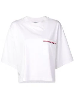Thom Browne RWB-stripe boxy T-shirt