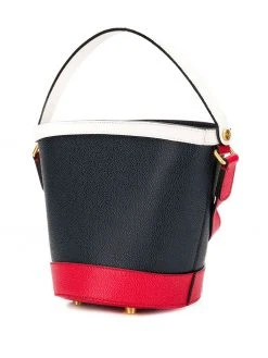 Thom Browne Fun Mix Leather Sand Bucket Bag