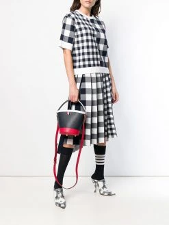 Thom Browne Fun Mix Leather Sand Bucket Bag