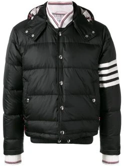 Thom Browne 4-bar Matte Nylon Bomber