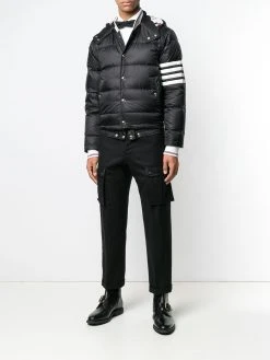 Thom Browne 4-bar Matte Nylon Bomber