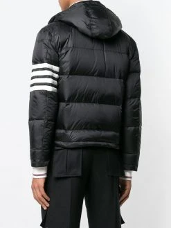 Thom Browne 4-bar Matte Nylon Bomber
