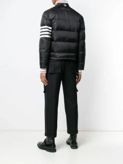 Thom Browne 4-bar Matte Nylon Bomber