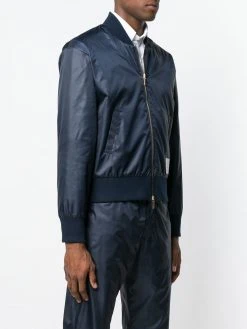 Thom Browne Center-back Stripe Ripstop Bomber