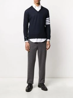 Thom Browne fine merino wool V-neck jumper