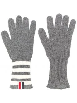 Thom Browne 4-bar Cashmere Gloves