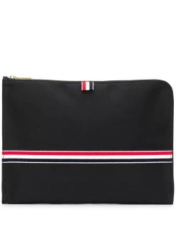 Thom Browne Rwb Webbing Large Gusset Folio