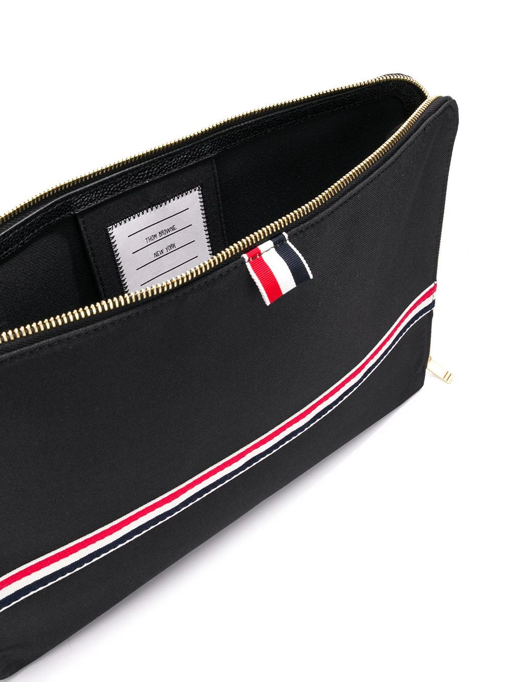 Wholesale β¨ Thom Browne Rwb Webbing Large Gusset Folio clutch bags of men π 5 Thom Browne Rwb Webbing Large Gusset Folio