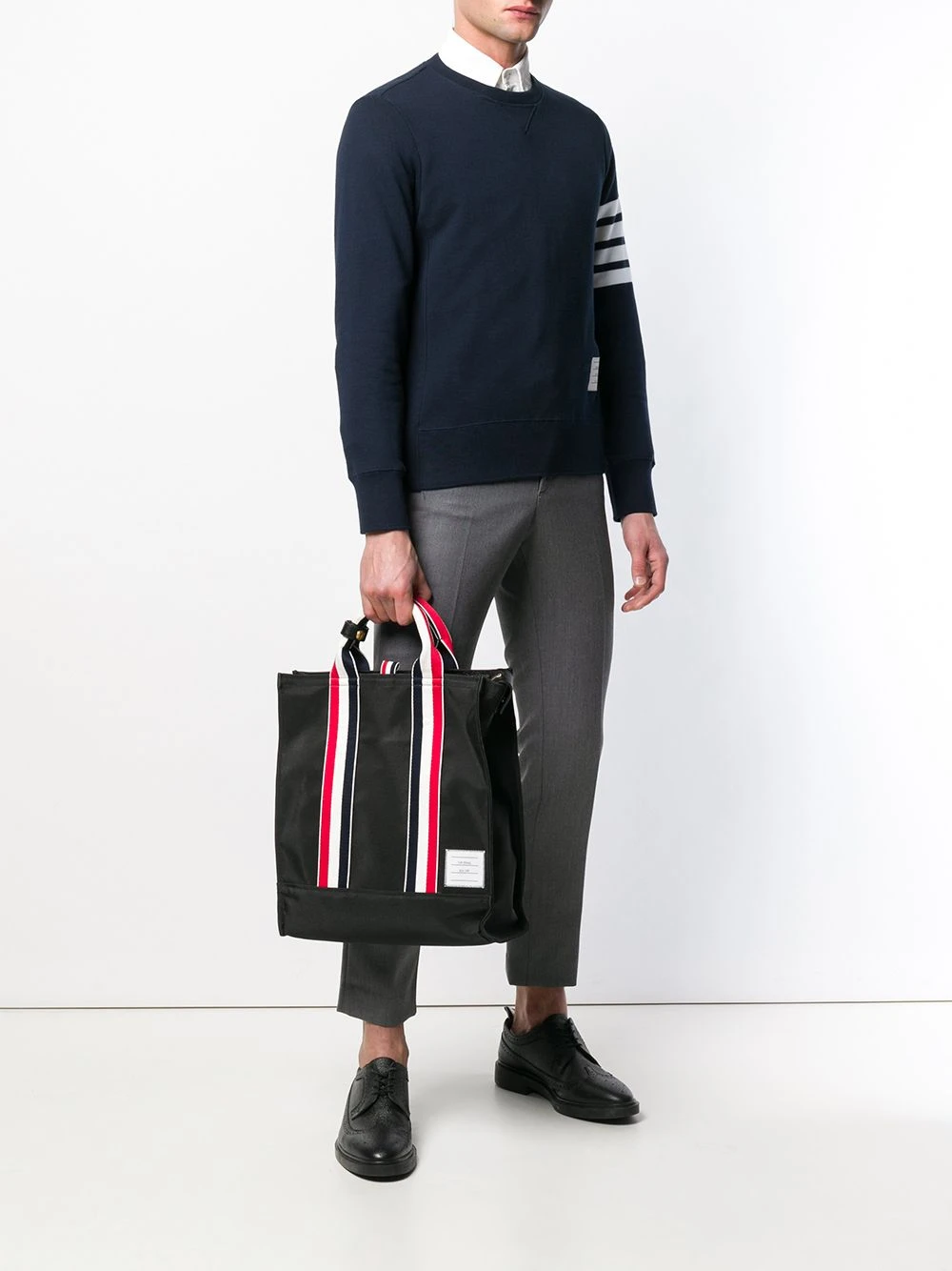 Outlet β Thom Browne Grosgrain stripe tote bag tote bags of men π 2 Thom Browne grosgrain stripe tote bag