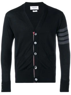 Thom Browne fine merino wool V-neck cardigan