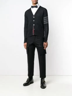 Thom Browne fine merino wool V-neck cardigan