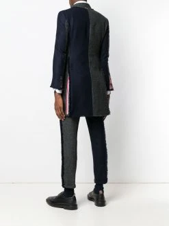 Best reviews of β€οΈ Thom Browne Frayed edges overcoat single breasted coats of men π₯ 8 Thom Browne frayed edges overcoat