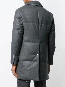 Thom Browne Wool Flannel Bal Collar Overcoat
