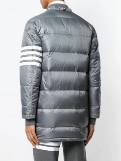 Thom Browne 4-bar Matte Nylon Coat