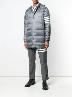 Thom Browne 4-bar Matte Nylon Coat