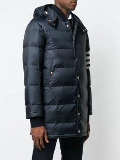 Thom Browne 4-bar Matte Nylon Coat