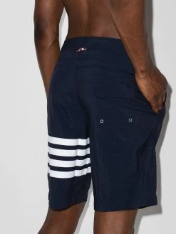 Budget ❤️ Thom Browne 4 bar Swim Tech Board Short swim & board shorts of men ⭐ 6 Thom Browne 4-bar Swim Tech Board Short