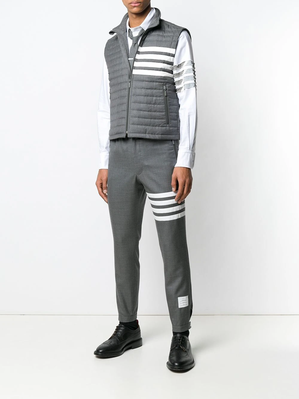 Cheap βοΈ Thom Browne 4 bar Down Quilted Vest waistcoats & gilets of men π 2 Thom Browne 4-bar Down Quilted Vest