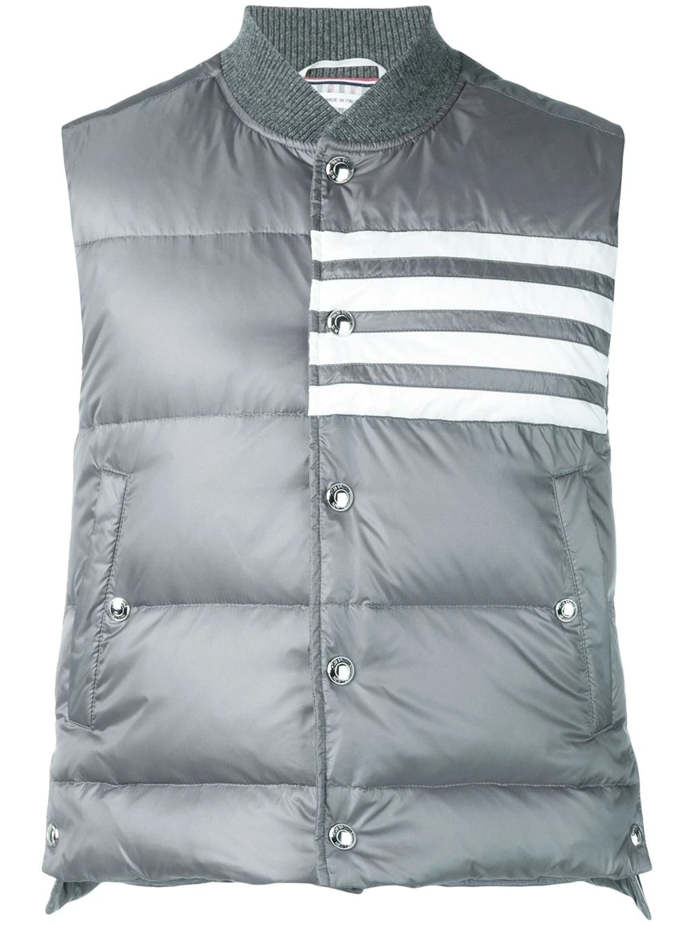 Brand new β€οΈ Thom Browne 4 bar Matte Nylon Down Vest waistcoats & gilets of men π 1 Thom Browne 4-bar Matte Nylon Down Vest
