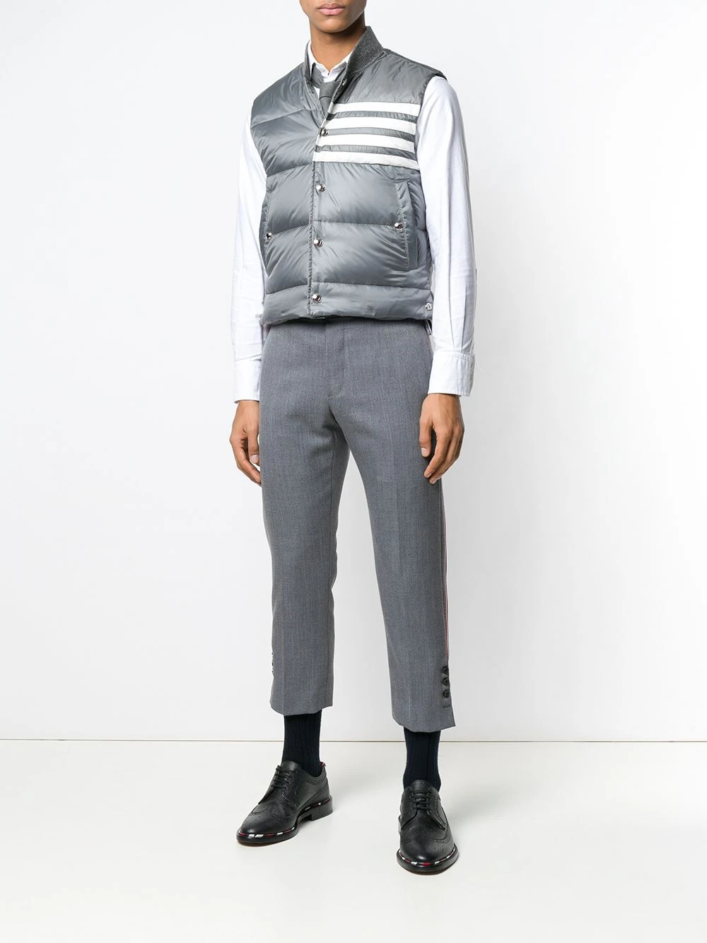 Brand new β€οΈ Thom Browne 4 bar Matte Nylon Down Vest waistcoats & gilets of men π 2 Thom Browne 4-bar Matte Nylon Down Vest