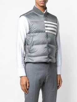 Brand new β€οΈ Thom Browne 4 bar Matte Nylon Down Vest waistcoats & gilets of men π 7 Thom Browne 4-bar Matte Nylon Down Vest