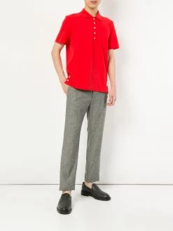 Thom Browne center-back stripe polo shirt
