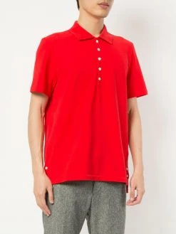 Thom Browne center-back stripe polo shirt