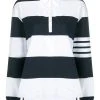 Thom Browne 4-Bar striped rugby polo