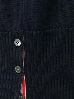 Thom Browne 4-Bar exaggerated V-neck cardigan