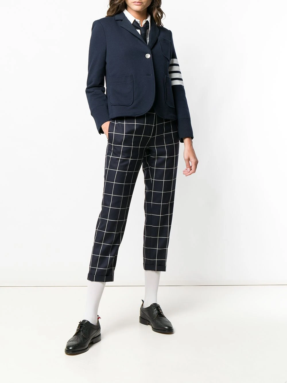 Cheapest π― Thom Browne 4 Bar loopback sport coat blazers of women 𧨠2 Thom Browne 4-Bar loopback sport coat