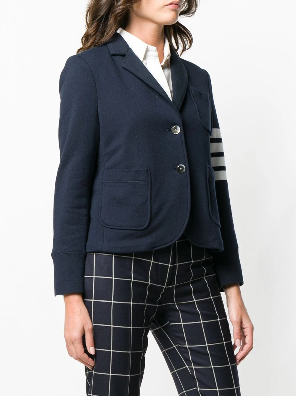 Cheapest π― Thom Browne 4 Bar loopback sport coat blazers of women 𧨠3 Thom Browne 4-Bar loopback sport coat