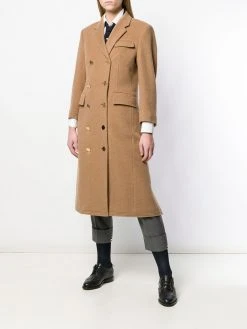 Thom Browne double-breasted Chesterfield overcoat