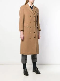 Thom Browne double-breasted Chesterfield overcoat