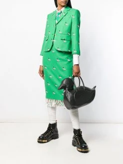Thom Browne duck icon tote bag