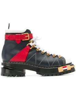 Thom Browne RWB White Vitello Hiking Boot