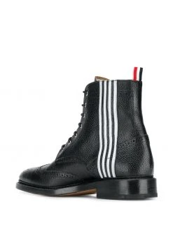 Thom Browne Contrast 4-bar Emboss Wingtip Boot