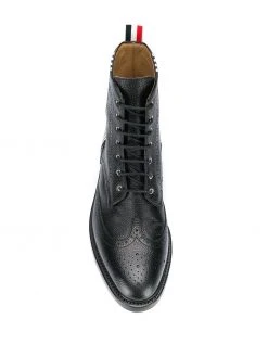 Thom Browne Contrast 4-bar Emboss Wingtip Boot