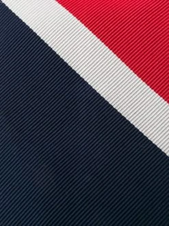 Thom Browne Wide Repp Stripe Mogador Necktie