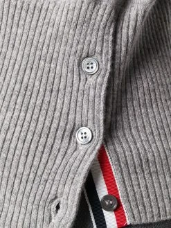 Cheapest ⭐ Thom Browne 4 bar 2 in 1 Cashmere Half vest Polo polo shirts of men ⭐ 9 Thom Browne 4-bar 2-in-1 Cashmere Half-vest Polo
