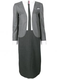 Thom Browne Trompe L'Oeil Super 120s Suit Dress