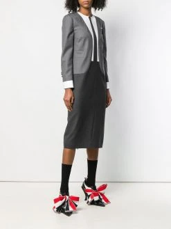 Budget ✨ Thom Browne Trompe L'Oeil Super 120s Suit🔔 Dress day Dresses of women ❤️ 7 Thom Browne Trompe L'Oeil Super 120s Suit Dress