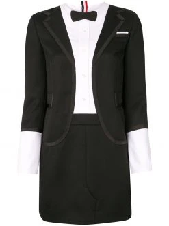 Thom Browne trompe l'oeil tuxedo mini dress