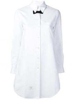 Thom Browne trompe l'oeil tie piqué shirtdress