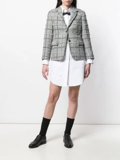 Thom Browne trompe l'oeil tie piqué shirtdress