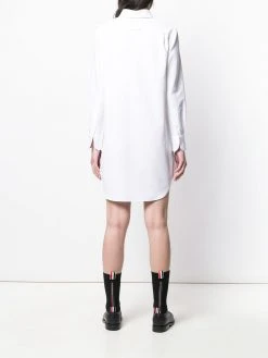 Thom Browne trompe l'oeil tie piqué shirtdress