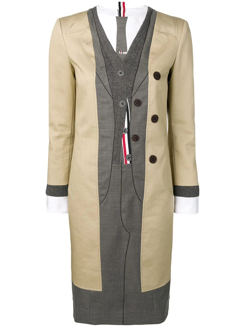 Best Sale π Thom Browne Pitti trompe l'oeil suit dress day dresses of women π₯ 1 Thom Browne Pitti trompe l'oeil suit dress