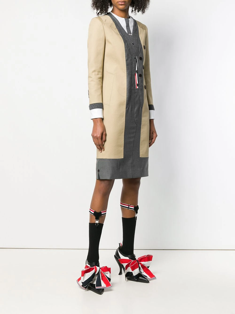 Best Sale π Thom Browne Pitti trompe l'oeil suit dress day dresses of women π₯ 3 Thom Browne Pitti trompe l'oeil suit dress