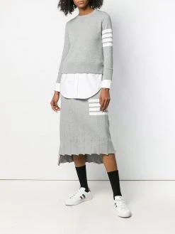 Thom Browne 4-Bar trompe l'oeil skirt